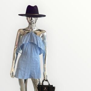 Stylish Blue Halter Romper